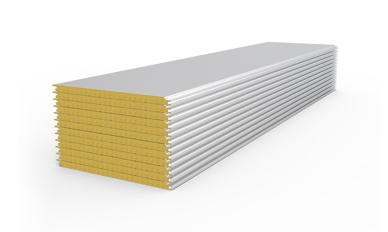 Rock wool sandwich wall panel